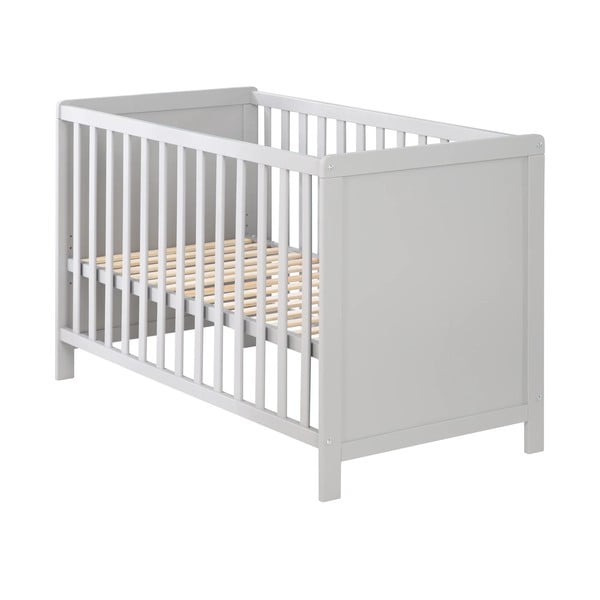 Szare/szarobrązowe łóżeczko 60x120 cm Hamburg – Roba