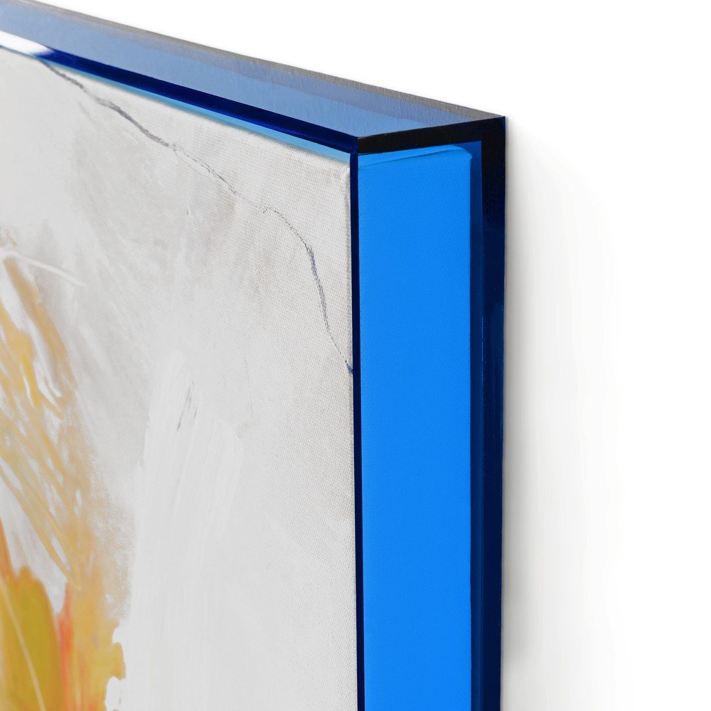 Obraz z ręcznie malowanymi elementami 102x102 cm Confidential Blue – Malerifabrikken (zdjęcie 3)