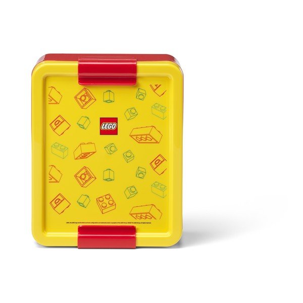 Żółte plastikowe pojemniki śniadaniowe dla dzieci 2 szt. Brick – LEGO®-image-3