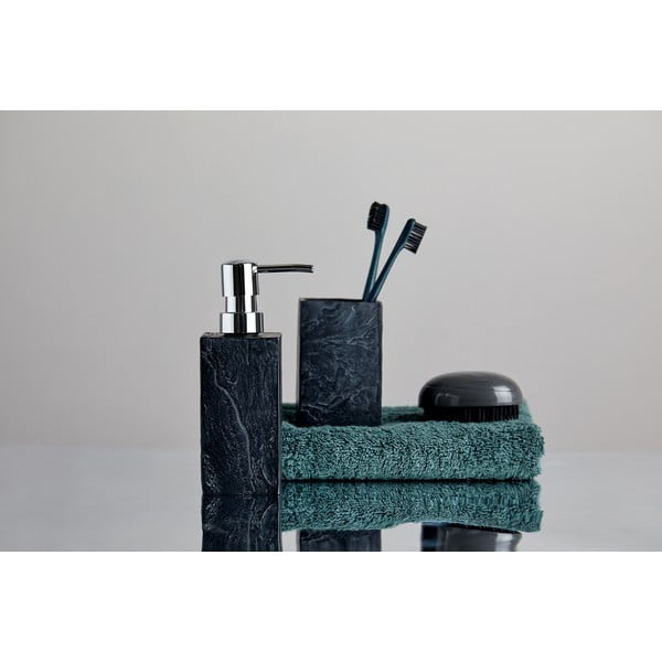 Czarny kubek na szczoteczki do zębów Wenko Slate Rock-image-2