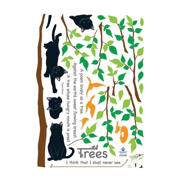 Zestaw naklejek Ambiance Tree And Cat-image-2