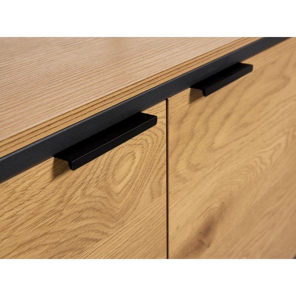 Regał w dekorze dębu w naturalnym kolorze 90x190x40 cm Cesura – Unique Furniture-image-3