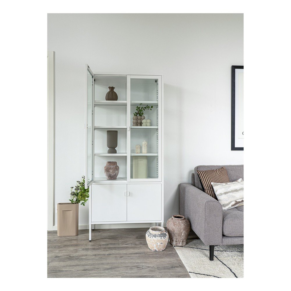 Jasnoszary kamionkowy wazon (wysokość 25,5 cm) Greco – House Nordic (zdjęcie 3)