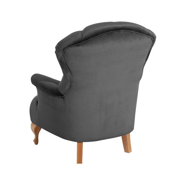 Antracytowy fotel Max Winzer Camilla Velor-image-2