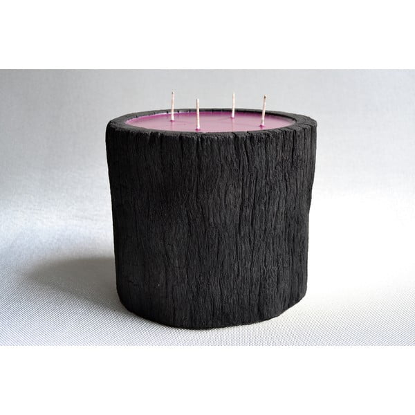 Palmowa świeczka Legno Dark o zapachu białego piżma, 180 godzin palenia