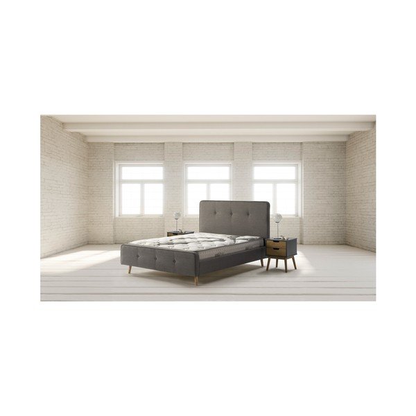 Szaro-brązowa komoda z litego drewna sosnowego Marckeric Baku-image-1