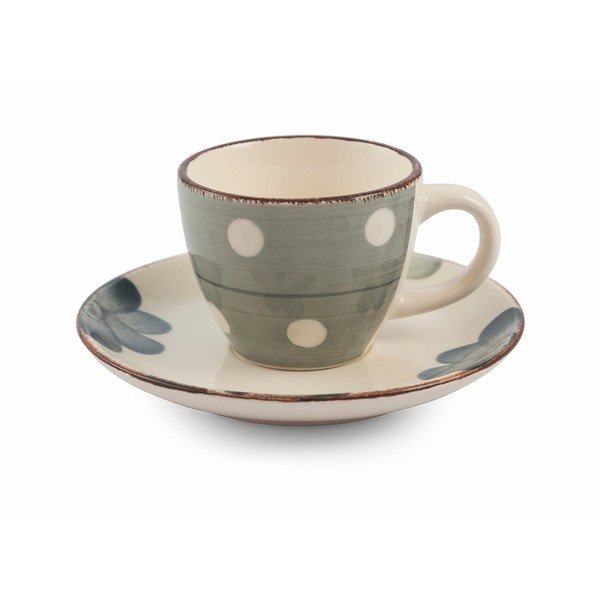 Zestaw 6 kolorowych filiżanek do espresso ze spodkiem VDE Tivoli 1996 Tazzine-image-3