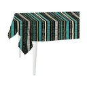 Czarny obrus Mike & Co. NEW YORK Jungle Stripes, 300x140 cm