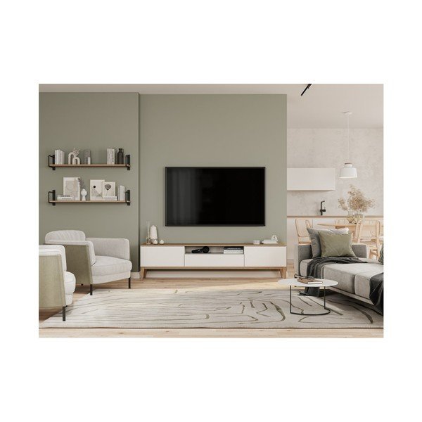 Biała lampa wisząca z metalowym kloszem Margus – GTV-image-1