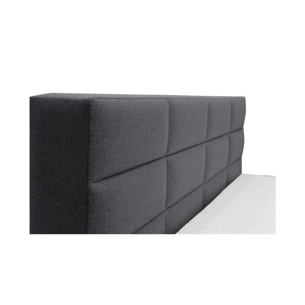 Szare łóżko 2-osobowe Mazzini Beds Reve, 140x200 cm-image-2