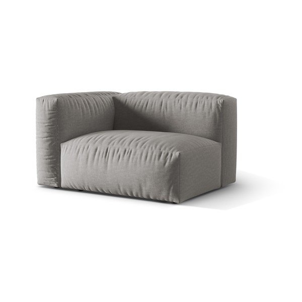 Jasnoszary moduł sofy (lewostronny) Martina – Micadoni Home-image-1