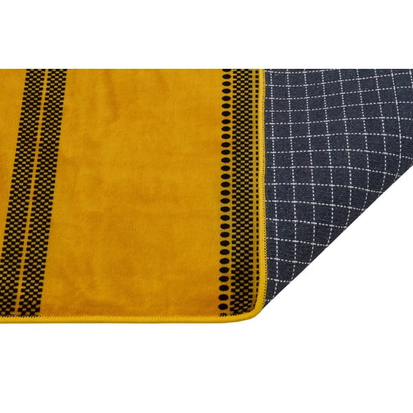 Żółty chodnik odpowiedni do prania 200x80 cm − Vitaus-image-2