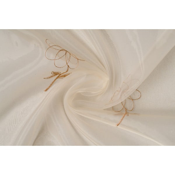 Beżowa firanka 140x245 cm Edith – Mendola Fabrics-image-2