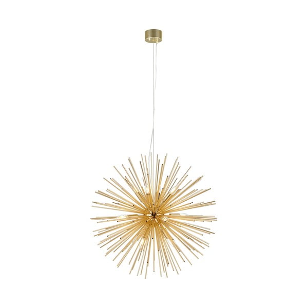 Lampa wisząca w kolorze złotym z metalowym kloszem 72x72 cm Soleil – Markslöjd