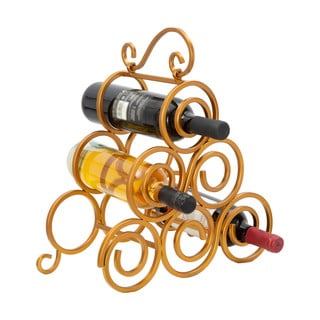 Stojak na wino w kolorze złotym Mauro Ferretti