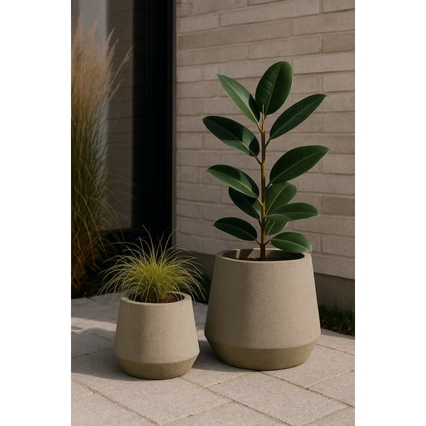 Zestaw 2 doniczek Bonami Selection Concrete-image-1