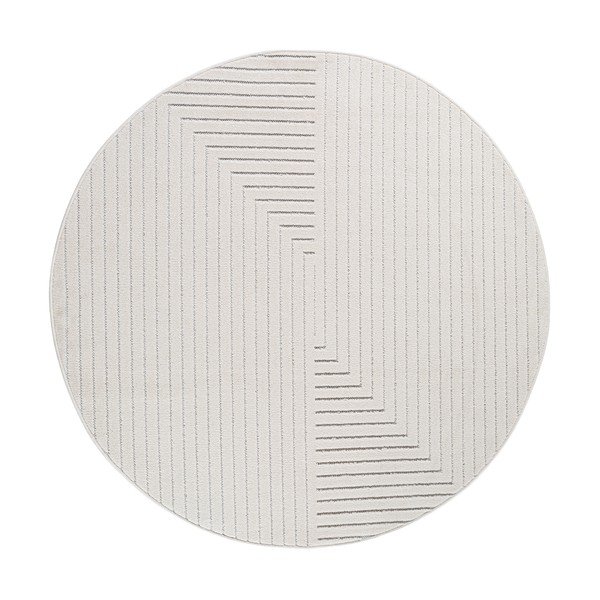 Kremowy okrągły dywan odpowiedni na zewnątrz ø 80 cm Nova 1202 – Ayyildiz Carpets