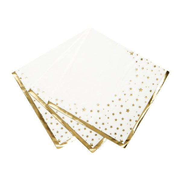 Serwetka papierowa Talking Tables Gold, 33x33 cm