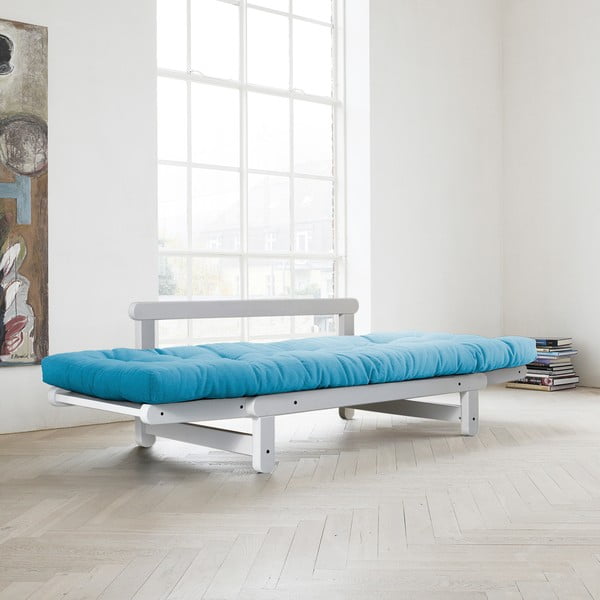 Sofa rozkładana Karup Beat White/Horizon Blue-image-3
