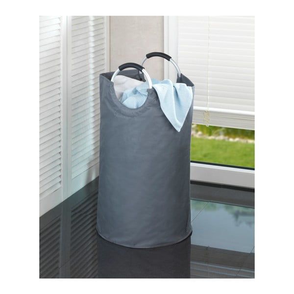 Szary tekstylny kosz na śmieci do segregacji odpadów 69 l Jumbo – Wenko-image-1