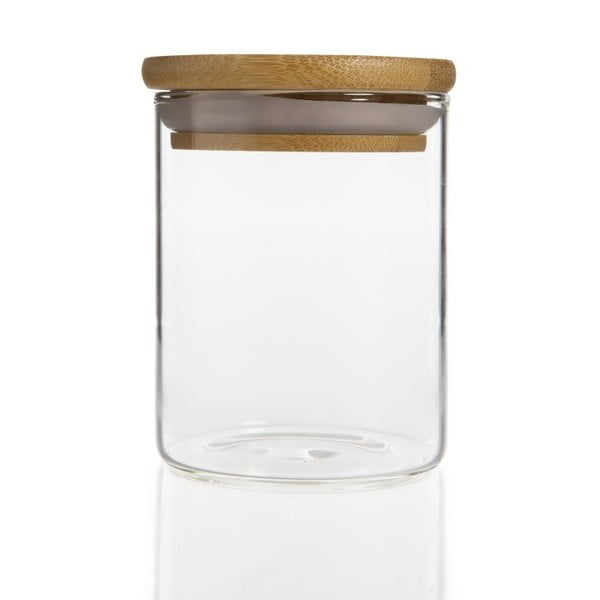 Pojemnik szklany z wieczkiem z bambusu Bambum Bolla, 250 ml