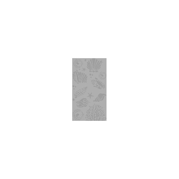 Szary bawełniany ręcznik plażowy 70x140 cm Shell – B.E.S.