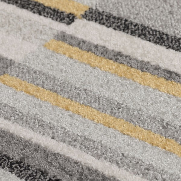 Szaro-żółty chodnik Flair Rugs Urban Lines, 60x220 cm