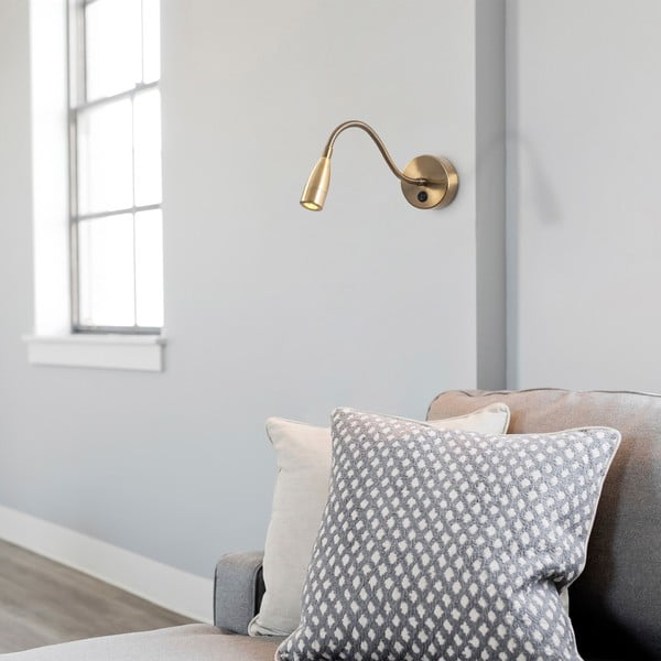 Kinkiet LED w kolorze złota Reading – Opviq lights-image-1