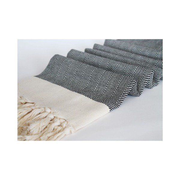 Peshtamal Chevron Black, 95x175 cm-image-1