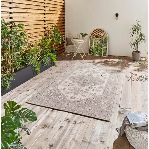 Beżowy dywan odpowiedni na zewnątrz 290x200 cm Miami – Think Rugs-image-1