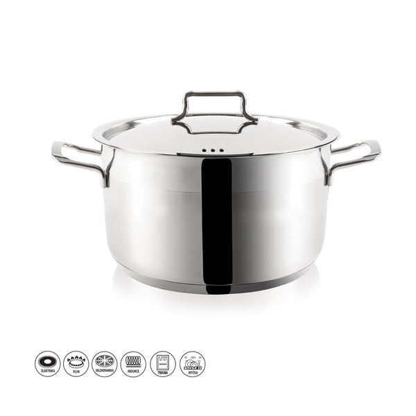 Garnek ze stali nierdzewnej z pokrywką Orion Anett, 6,2 l-image-1