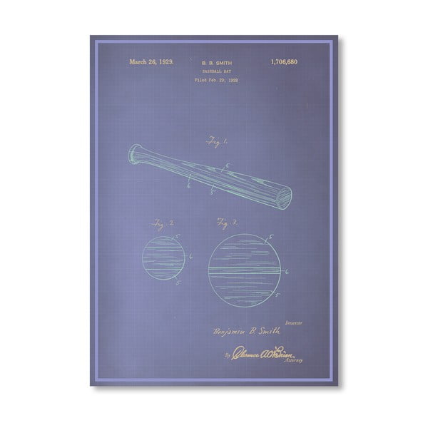 Plakat Baseball Bat, 30x42 cm