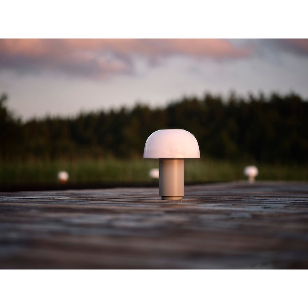 Szara aluminiowa lampa stołowa LED ze ściemniaczem (wysokość 22 cm) Harvest – Zone (zdjęcie 3)