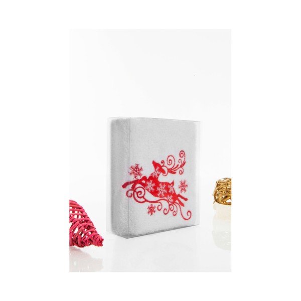 Ręcznik Christmas White Red, 30x50 cm-image-1