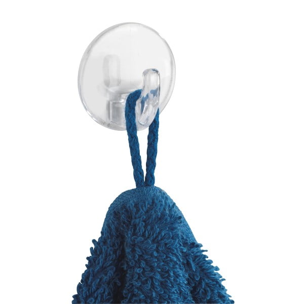 Zestaw 3 przezroczystych samoprzyczepnych haczyków Wenko Round-image-3