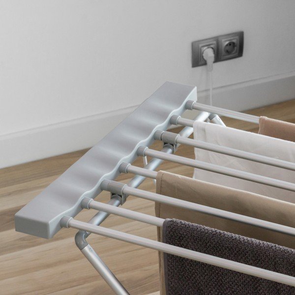 Szara składana elektryczna suszarka do bielizny InnovaGoods Clotheshorse-image-3