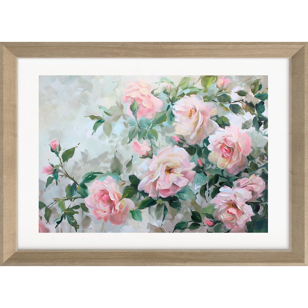 Obraz drukowany z ramą w zestawie 75x56 cm Blooming Roses – Styler