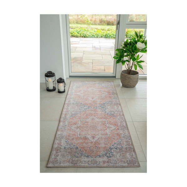 Niebiesko-pomarańczowy chodnik 200x80 cm Havana – House Nordic-image-3