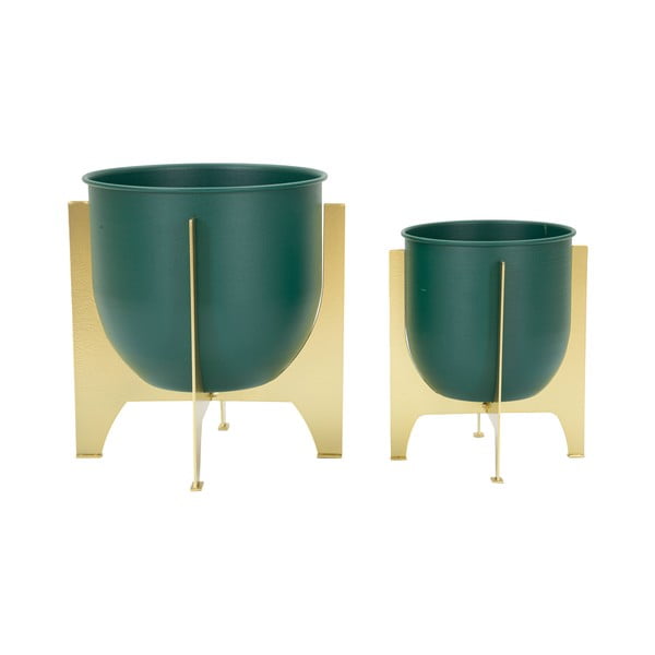 Metalowe osłonki na doniczki zestaw 2 szt. ø 24 cm Grent Shet – Mauro Ferretti