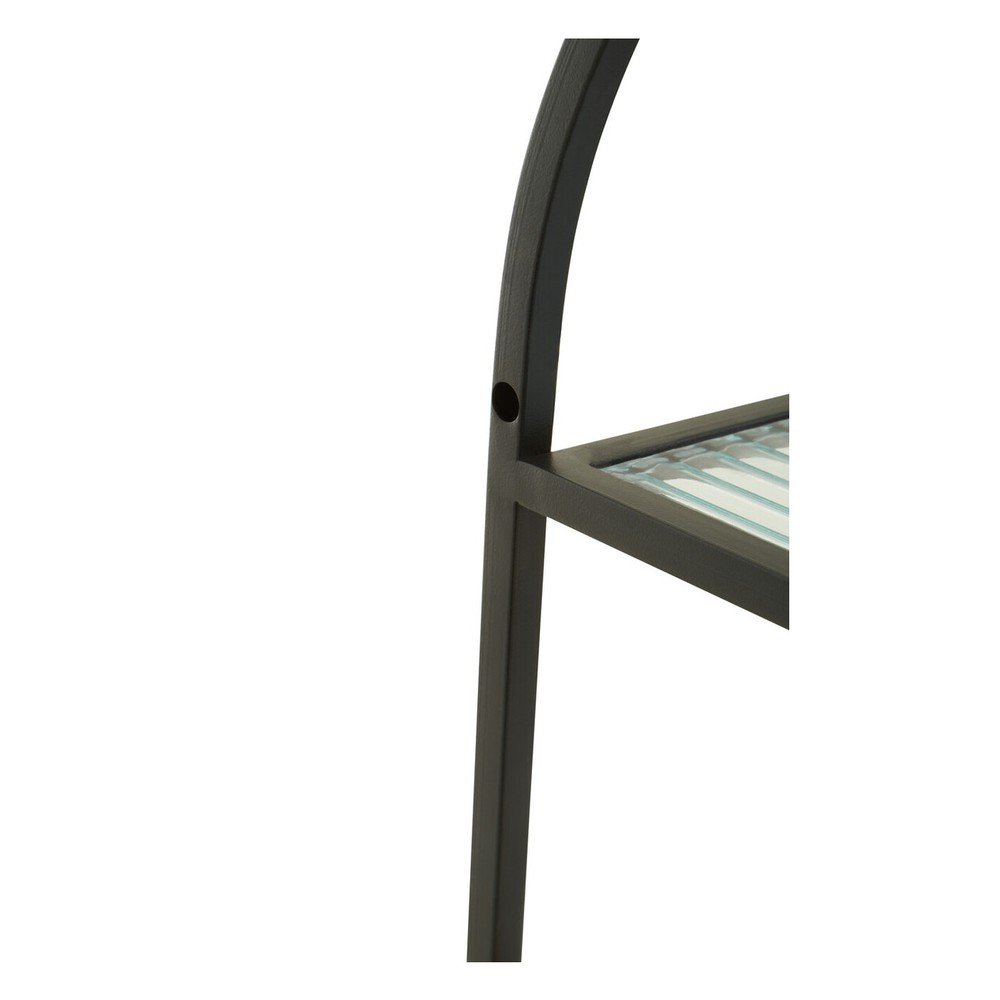 Czarna/w naturalnym kolorze wielopoziomowa metalowa półka 35 cm Mataram – Premier Housewares (zdjęcie 8)