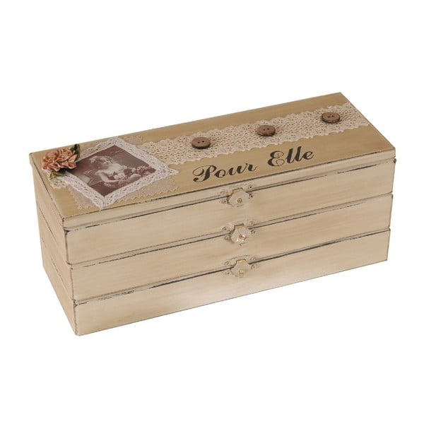 Drewniane pudełko Pour Elle
