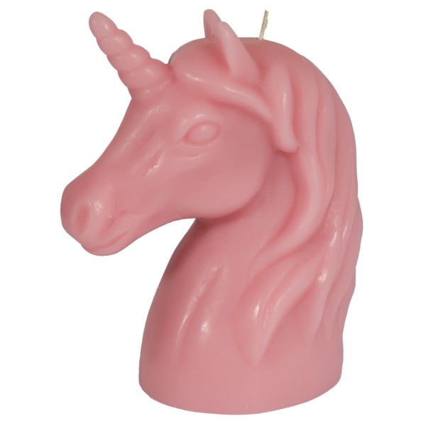 Różowa świeczka Fisura Unicorn