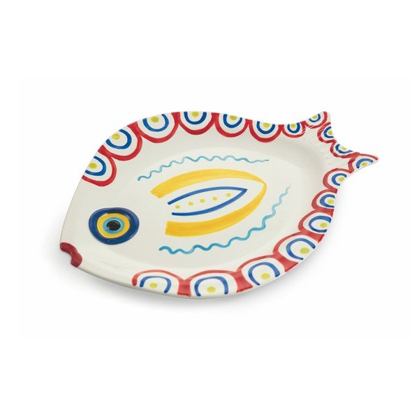 Zestaw 4 talerzy w kształcie rybek z dolomitu VDE Tivoli 1996 Sashimi Fish-image-3