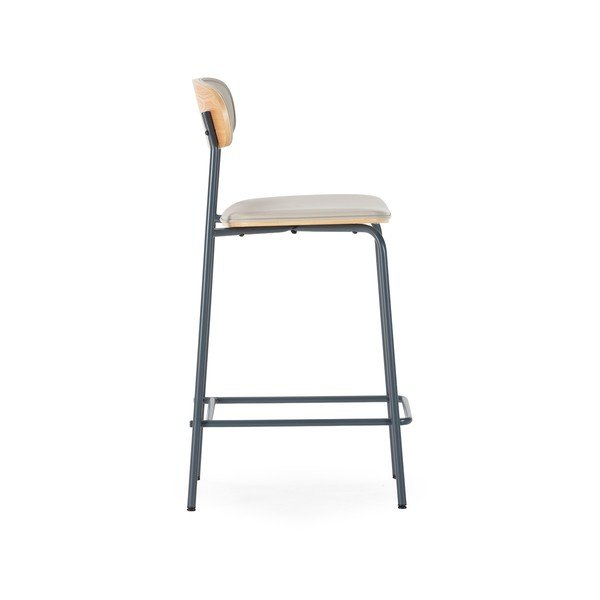 Beżowe tapicerowane hokery zestaw 2 szt. (wysokość siedziska 65,5 cm) Saula – Marckeric-image-3