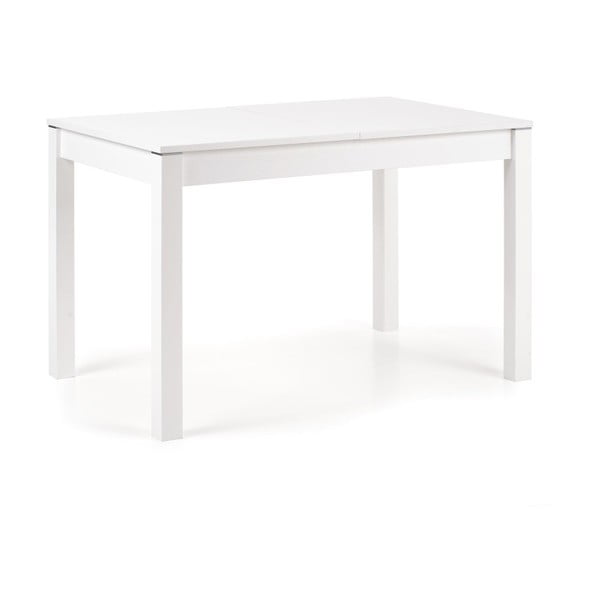 Biały stół rozkładany do jadalni Halmar Maurycy, dł. 118-158 cm