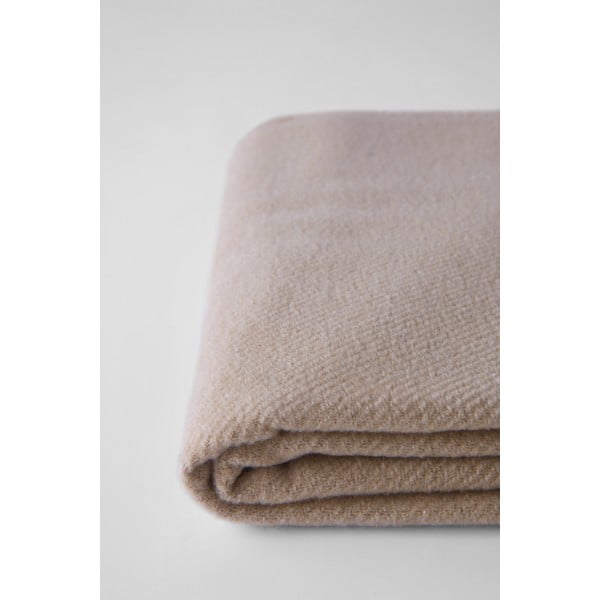 Brązowy pled z domieszką bawełny Euromant Basics, 140x180 cm-image-1