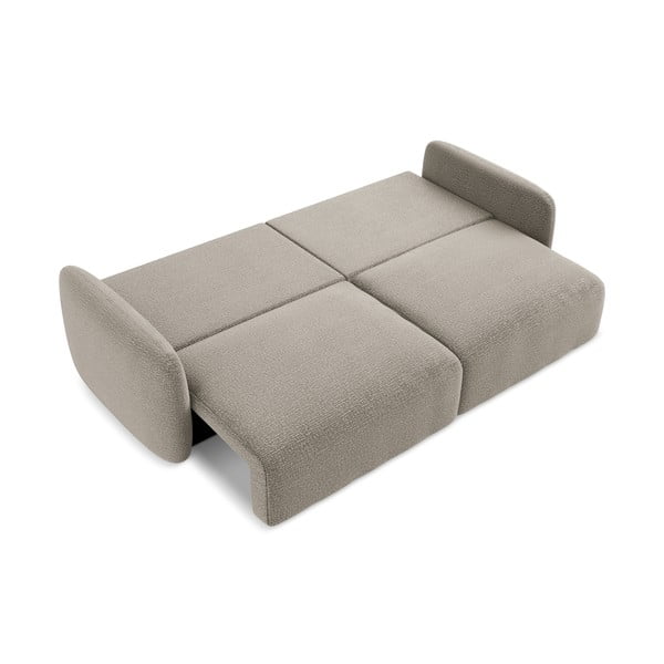 Beżowa rozkładana/ze schowkiem sofa 238 cm Kalena – Makamii-image-4