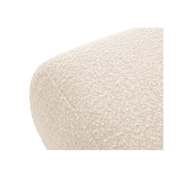 Beżowy puf z materiału bouclé Molino – Micadoni Home-image-2