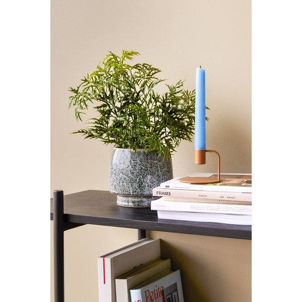 Ceramiczne ręcznie wykonane osłonki na doniczki zestaw 2 szt. ø 20 cm Lava – Hübsch-image-1