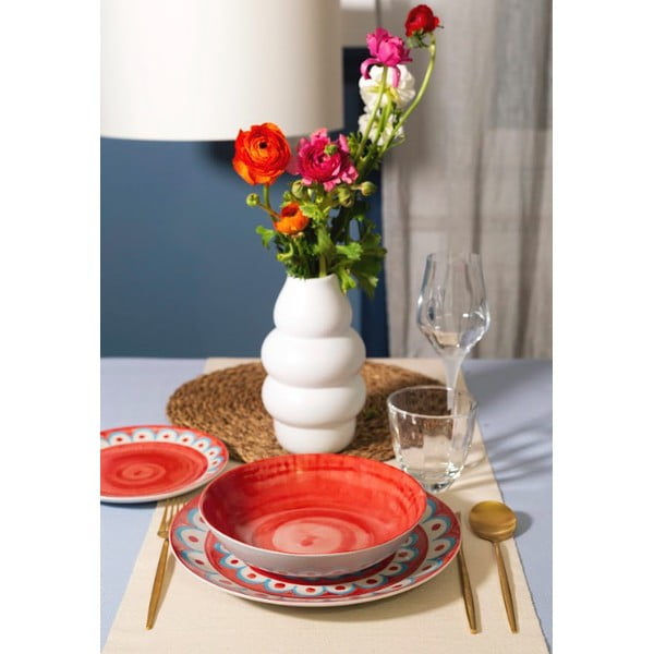 Jasnoniebieskie głębokie porcelanowe talerze zestaw 6 szt. ø 21 cm Tangeri blue – Villa Altachiara-image-3